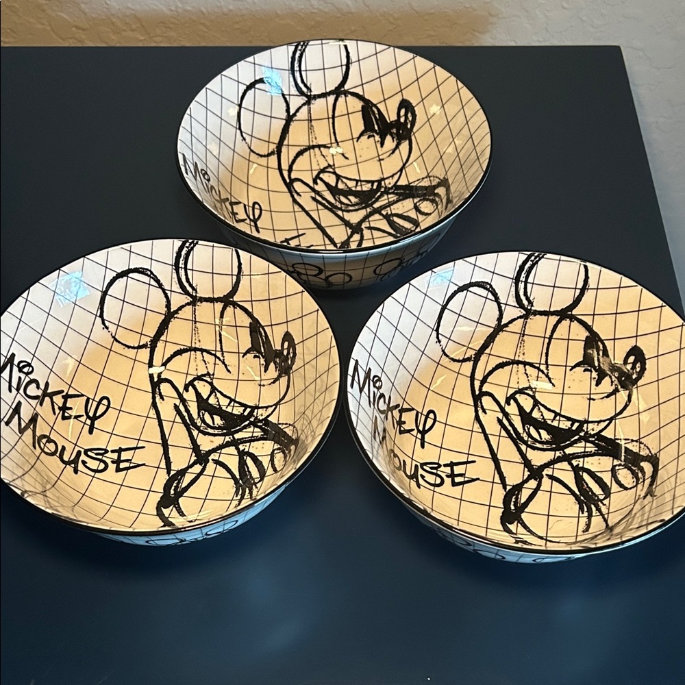 Mickey Mouse Ceramic Bowls